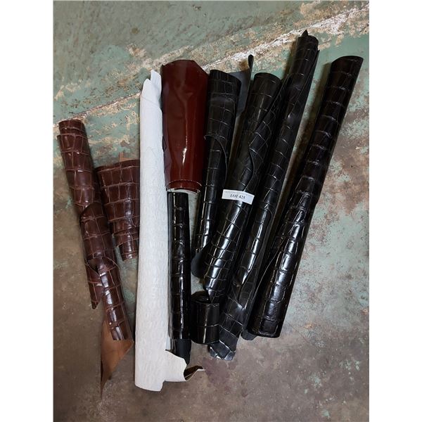 Asst rolls of designer hides
