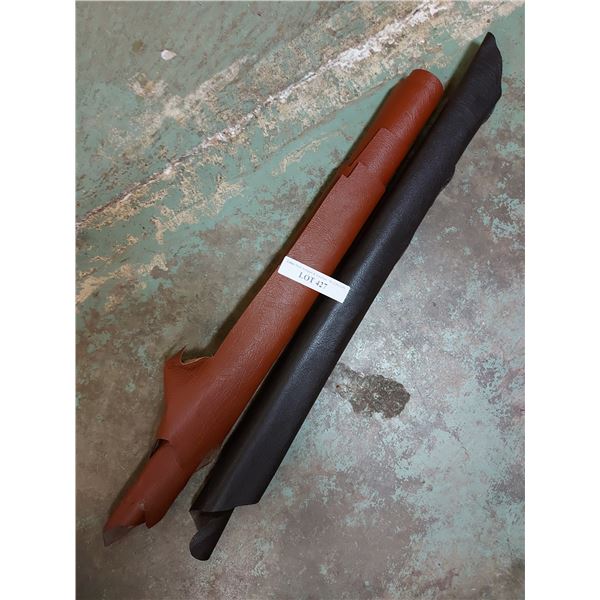 2 rolls of whole hides - brown shaded