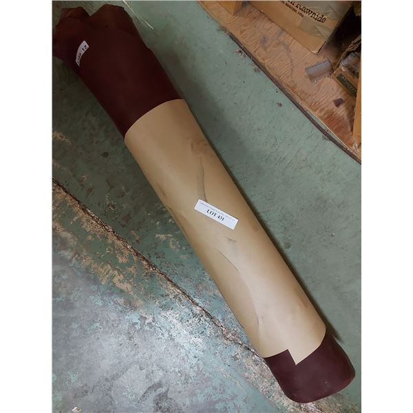 21 sq ft red latego side cowhide