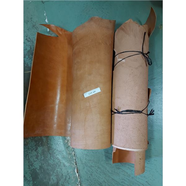 Assortment of Skirting Leather Hides