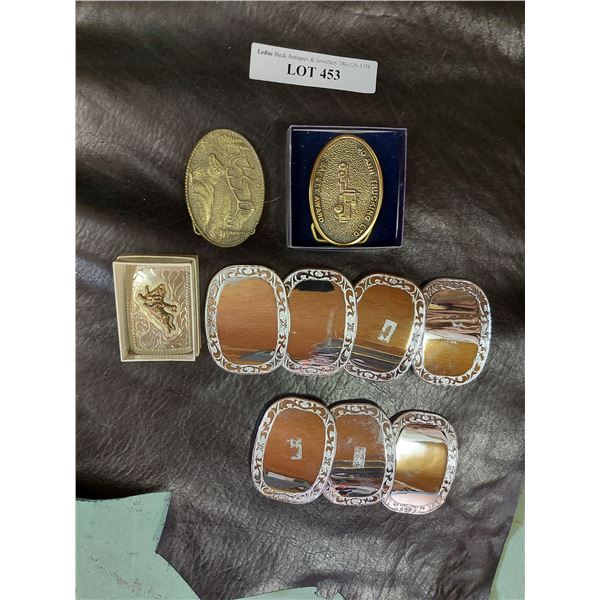 Asst belt buckles - silver coloured