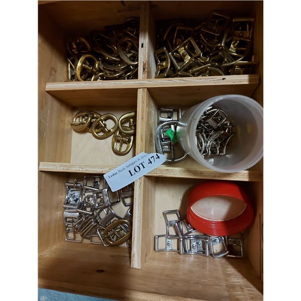 Brass and silver bridle and halter hardware