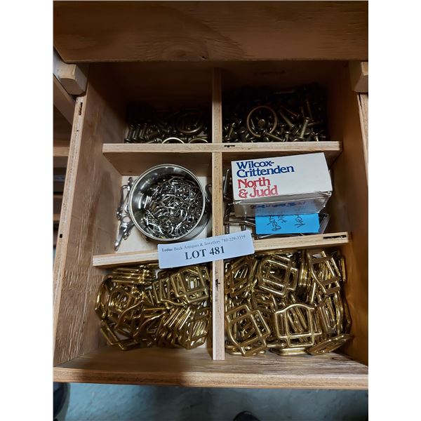 Brass and silver baby halter clips and key-chain snaps