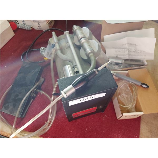 GraverMeister Air system, some spare parts, incl. foot pedal