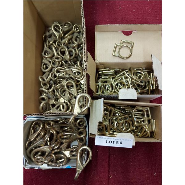 Asst leather hardware and snaps