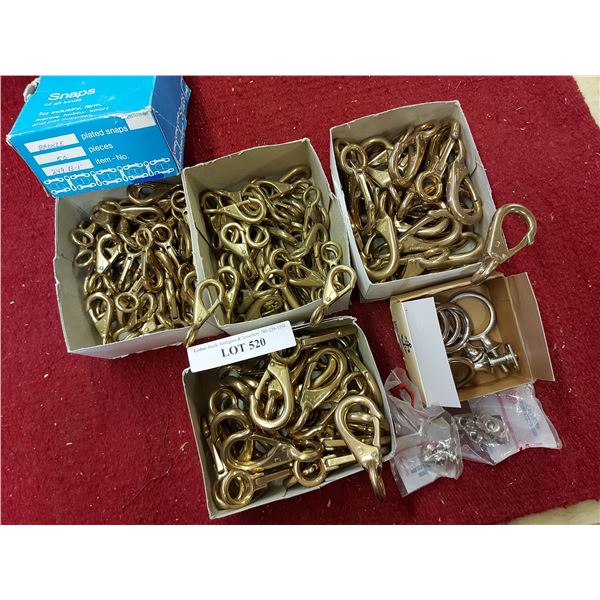 Asst leather hardware and snaps