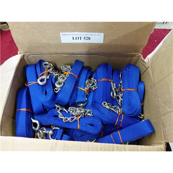 1 box Blue webbing with snaps and chain