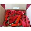 Image 1 : 1 box webbing with snaps and chain - red