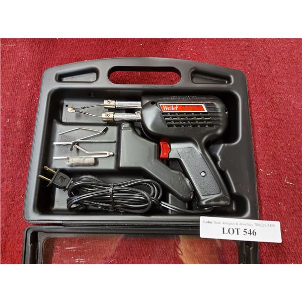 Weller soldering gun, in case