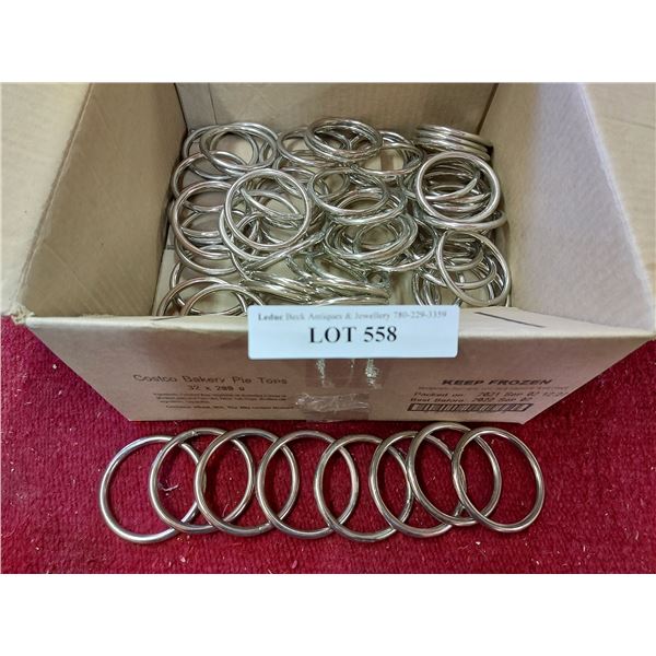 Solid 2" metal rings - approx. 73