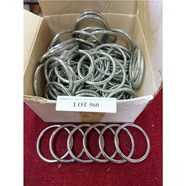Solid 3" metal rings - approx. 83