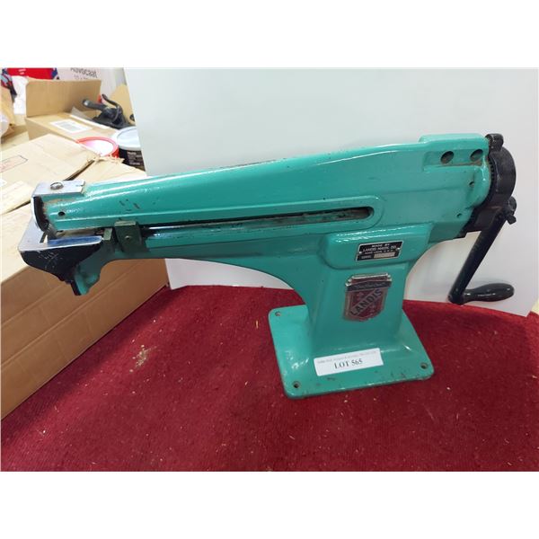 Vintage Landis Machine Company leather cutter