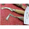 Image 3 : Asst. vintage tools incl. hand carved and leather handles