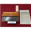 Image 1 : Soft Arkansas oilstone - sharpening stone, in box