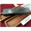 Image 3 : Soft Arkansas oilstone - sharpening stone, in box
