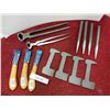 Image 1 : 3 hoof knives, 4 Enderes G4 Clinch Cutter, 4 Enderes G5 Farrier Pritchel, 2 Farrier Parers