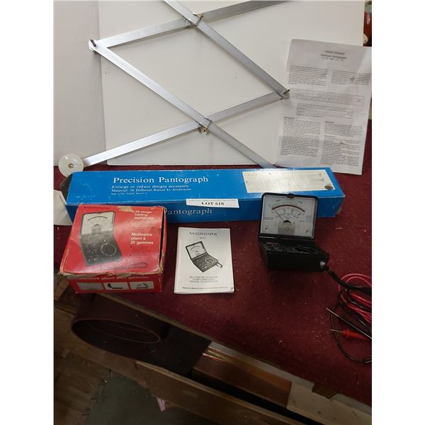 "Quick Change" Precision Pantograph Micronta Folding Multi Tester