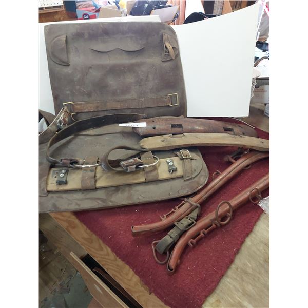 Various vintage hitching harness pcs