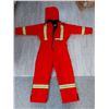 Image 1 : Wild Rose garment; Insulated coveralls with detachable hood, safety reflective bands. Brand new