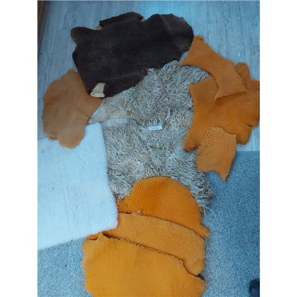 Various sheep skin-like lining material