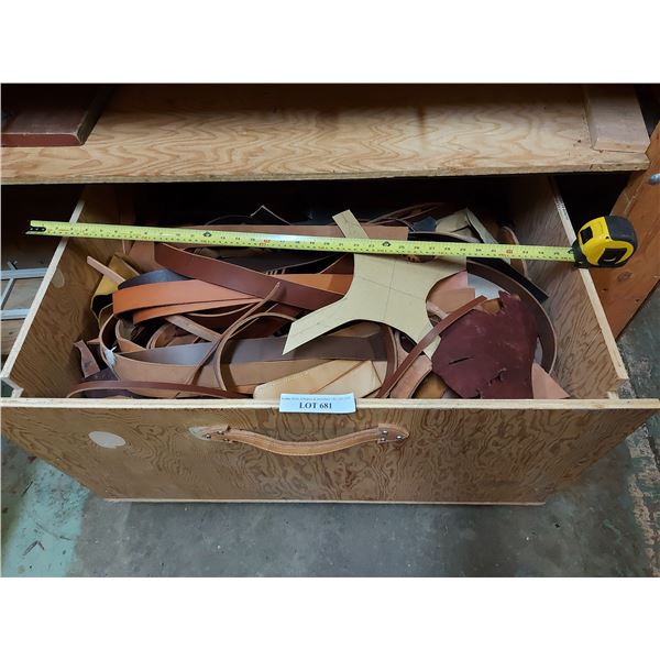 Huge lot of asst leather pcs