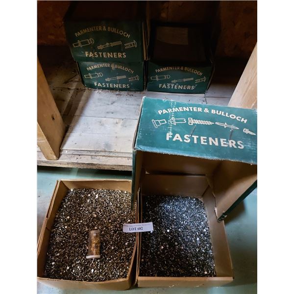 6 boxes of fasteners