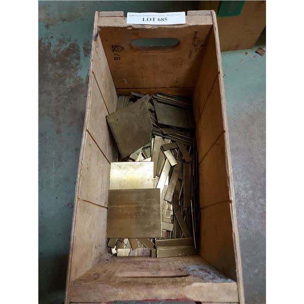 Asst sizes, shapes of brass pcs.