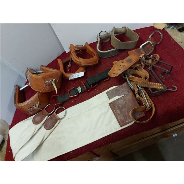 3 sets stirrups, 2 cinches, pair bumper straps, asst hardware