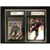 Image 1 : 2020-21 CALE MAKAR/ SEBASTIAN AHO GRADED HOCKEY CARD LOT