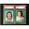 Image 1 : 1973 O-PEE-CHEE GRADED HOCKEY CARD LOT (DON AWREY/ LARRY JOHNSTON)