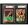 Image 1 : EARLY 90s JERRY RICE/ STEVE YOUNG HIGH GRADE FOOTBALL CARD LOT