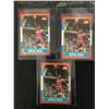 Image 1 : 1996 3x Lot Fleer Premier Michael Jordan Ultra Decade of Excellence 1986-96 #U-4
