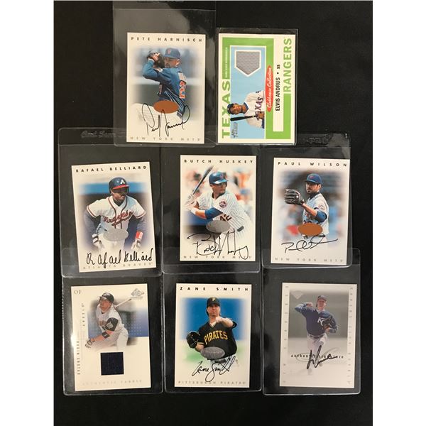 AUTOGRAPHED BASEBALL CARD LOT