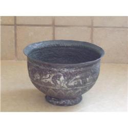 Antique Islamic copper bowl #2302744