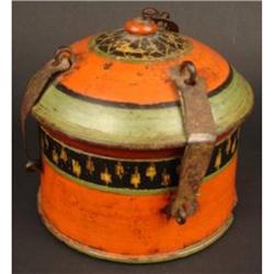 19th Century Indian Painted Cosmetic Box #2303617