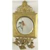 Image 1 : Brass Mirror & Candleholder c1900  #2303635