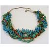 Image 1 : Turquoise & Coral Necklace. c1990 #2303645