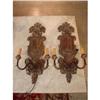 Image 1 : Pair of Patinated Italian Sconces with a "fer" #2303716