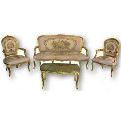 LOUIS XV STYLE GOBLAIN TAPESTRY SALON SUITE #2315126