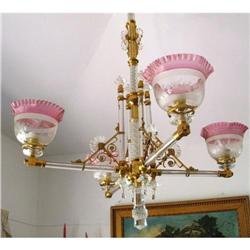 Osler 4 lights Chandelier Originally gas #2315135