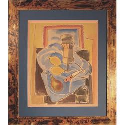 Contemporary Abstract Cubist Watercolor Still #2315140