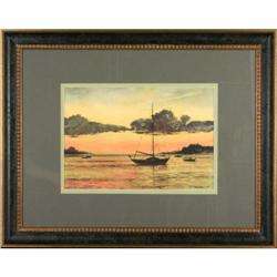 Anchor Sunset giclee print maritime MacIsaac #2315159