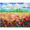 "Poppy Field" Impressionism oil Russian artist #2315340