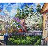 "In Village" Russian impressionism oil #2315348