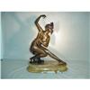 Lg Bronze Girl W/Castenetts In A Dancing Pose #2315374
