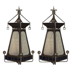 Pair of Turn of the Century Lanterns #2315401