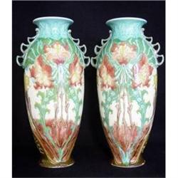 Pair Minton Art Nouveau Vases #2315466