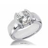 Image 1 : 1 Carat Round Cut CERTIFIED Solitaire Ring #2315655