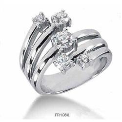 White Gold Diamond FASHION RING, Round Cut #2315662