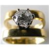 Image 1 : Diamond solitaire .98ct.VS1. G-H. 18k gold. #2315845